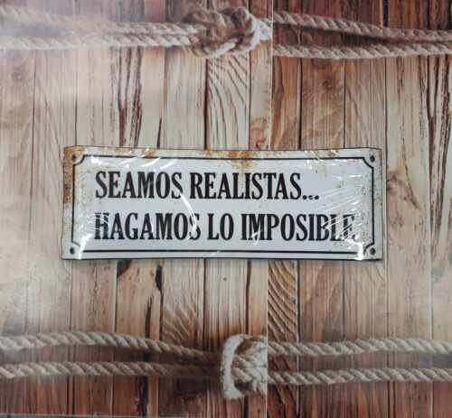 SEAMOS REALISTAS...