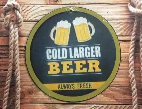 COLD LARGER BEER