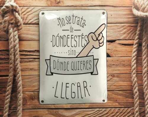 NO SE TRATA DE DONDE ESTES