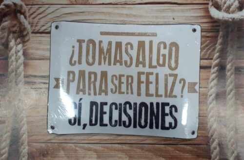 TOMAS ALGO PARA SER FELIZ