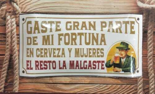 GASTE GRAN PARTE DE MI FORTUNA...