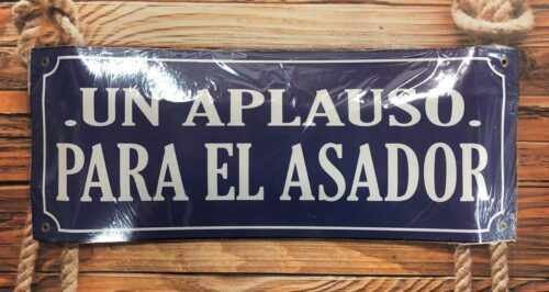 UN APLAUSO PARA EL ASADOR (AZUL)