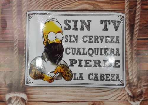 HOMERO SIMPSON SIN TV SIN CERVEZA...