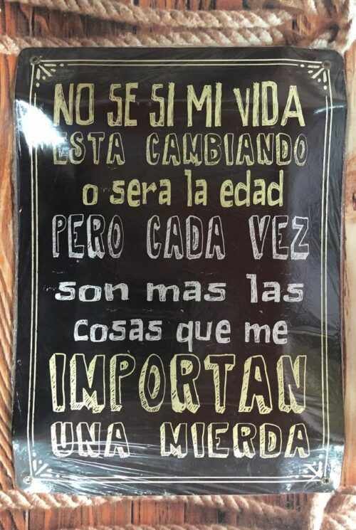 NO SE SI MI VIDA ESTA CAMBIANDO O SERA LA EDAD...