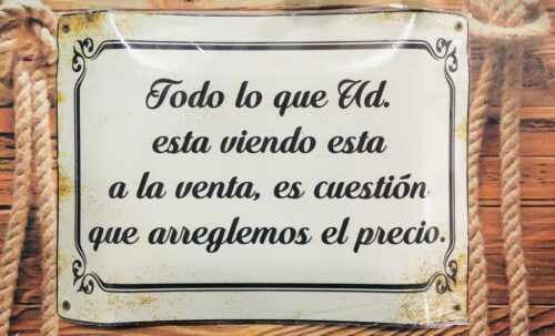TODO LO QUE UD. ESTA VIENDO ESTA A LA VENTA...