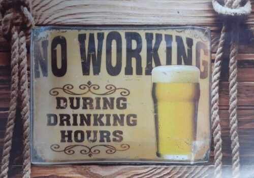 NO WORKING