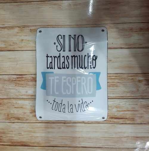 SI NO TARDAS MUCHO....