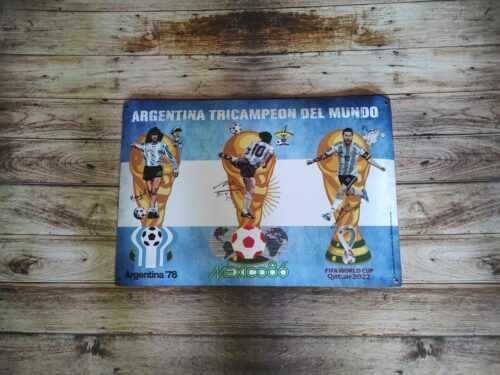 ARGENTINA TRICAMPEON DEL MUNDO CELESTE