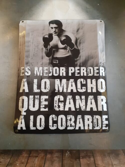 ES MEJOR PERDER A LO MACHO....