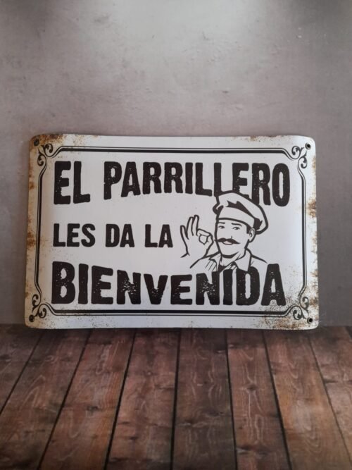 EL PARRILLERO LES DA LA BIENVENIDA
