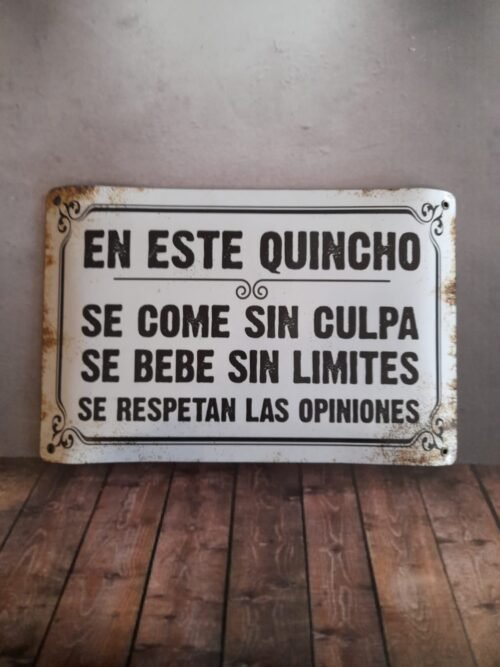 EN ESTE QUINCHO SE COME SIN CULPA...